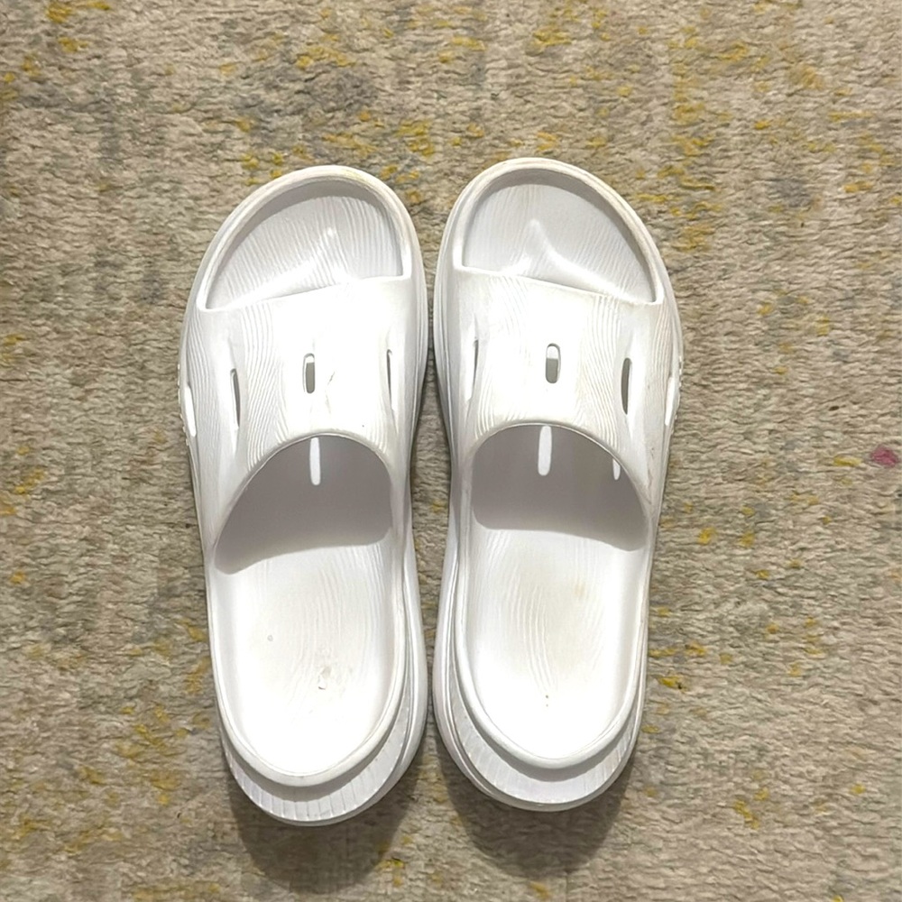 Hoka Ora Recovery Slides White Womens 9